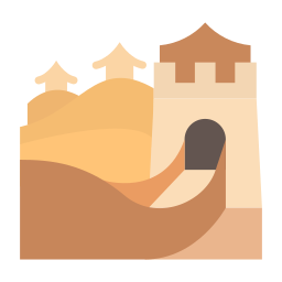 chinesische mauer icon