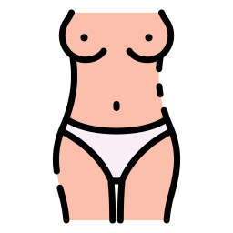 cuerpo de mujer icono