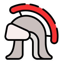 Roman helmet icon