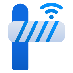 Traffic barrier icon