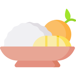 kleisty ryż z mango ikona