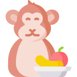 Monkey buffet festival icon