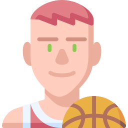 basketbal speler icoon