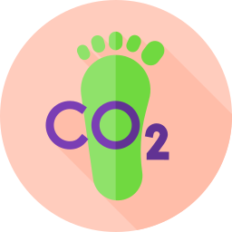 Carbon footprint icon