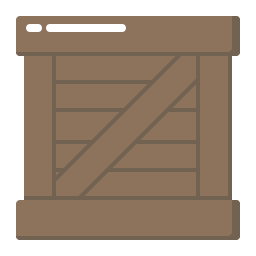 drewniane pudło ikona