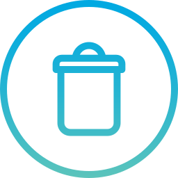 Trash bin icon