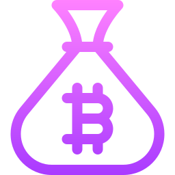 Bitcoin bag icon