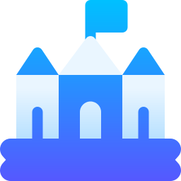 Inflatable castle icon