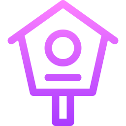 Bird house icon