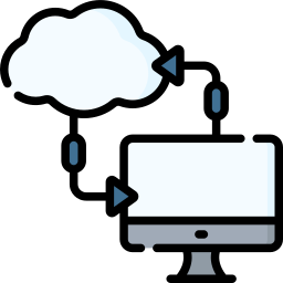 transferencia de datos icono