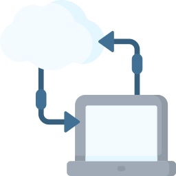 transferencia de datos icono