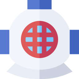 Diving helmet icon