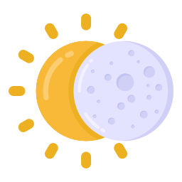 Half sun icon