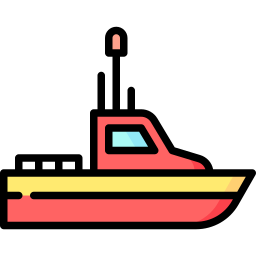 Rescue boat icon