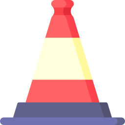 Traffic cone icon