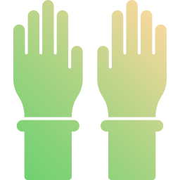 guanti per le mani icona