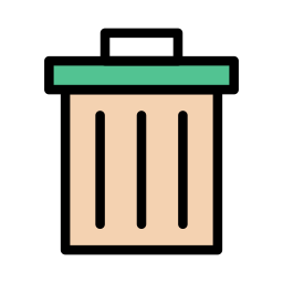 Trash bin icon