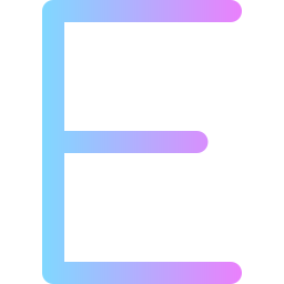 Letter e icon