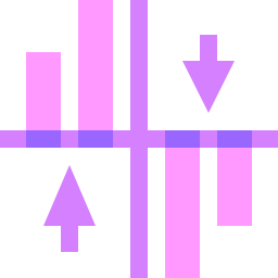 diagramme à bandes Icône