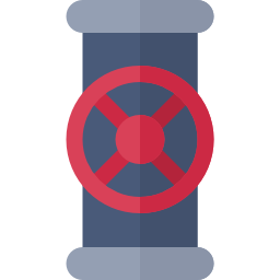 tubo del gas icona