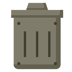 Trash bin icon