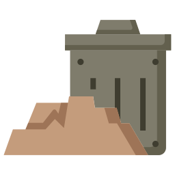 Trash bin icon