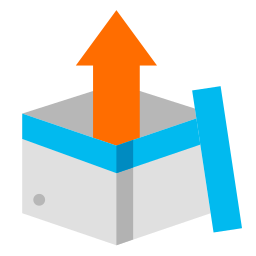 Think out of the box icon
