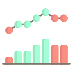 diagramme à bandes Icône