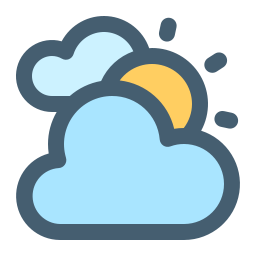 día nublado icono