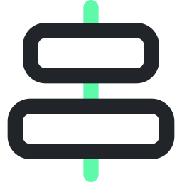 Horizontal alignment icon