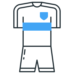 uniforme de futbol icono