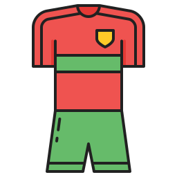 uniforme da calcio icona