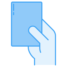 Yellow card icon