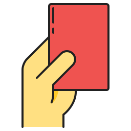 rode kaart icoon