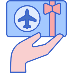 tarjeta de viaje icono