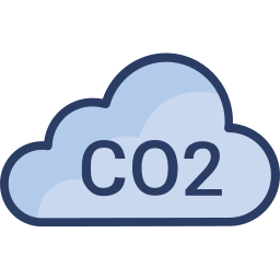 nube di co2 icona