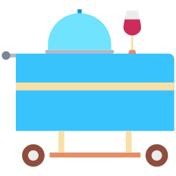 Food trolley icon