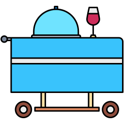 carrito de comida icono