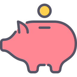 Piggy bank icon