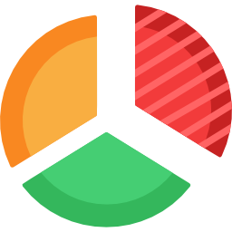 gráfico circular icono