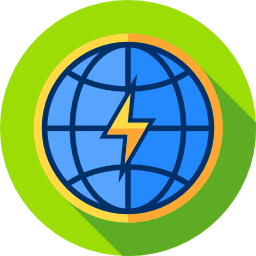 Earth grid icon