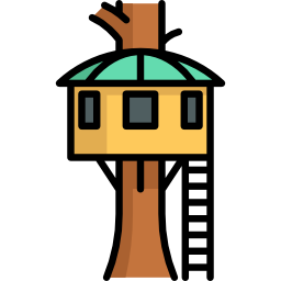 domek na drzewie ikona