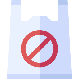 geen plastic zakken icoon