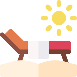 cama solar icono