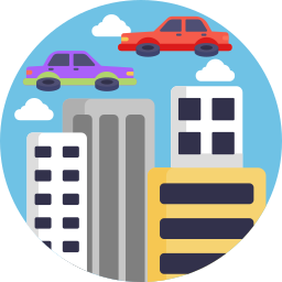 Flying car icon