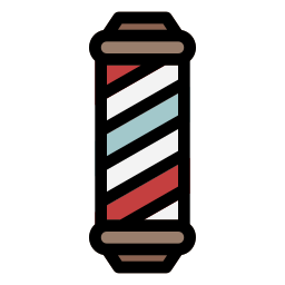 Barbershop pole icon