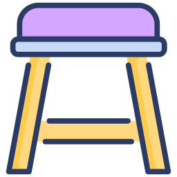 Stool stand icon