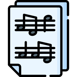 Music score icon