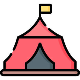 tenda de circo Ícone