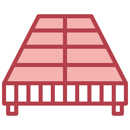 Bed furniture icon